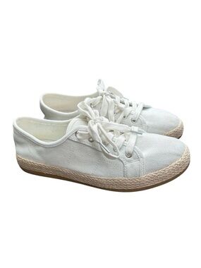 Tommy Bahama Galana White Canvas Espadrille Sneakers - Women’s US 10